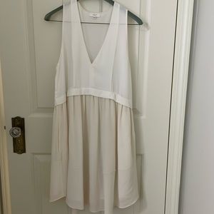 Wilfred silk dress in white